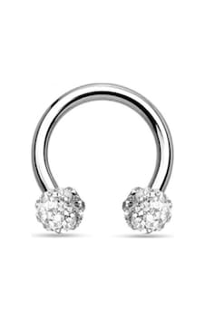 Gümüş Renk Beyaz Taş Kıkırdak Dudak Burun Septum Tragus Minik Boy Çelik Piercing - 3176 Gümüş Gümüş Renk Beyaz Taş Kıkırdak Dudak Burun Septum Tragus Minik Boy Çelik Piercing - 3176 Gümüş
