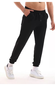 Modavra Unisex İki İplik Eşofman Altı - Siyah 001