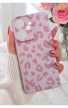 Fibaks Redmi 13c-poco C65 Uyumlu Kılıf Pembe Leopar Şık Tasarımlı Premium İnce Soft Silikon Fibaks Redmi 13c-poco C65 Uyumlu Kılıf Pembe Leopar Şık Tasarımlı Premium İnce Soft Silikon