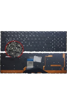 HP Uyumlu Omen 15-dc1058wm Klavye Tr Rgb Işıklı HP Uyumlu Omen 15-dc1058wm Klavye Tr Rgb Işıklı