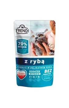 Frendi Soslu Balıklı Tam Kedi Yaş Maması