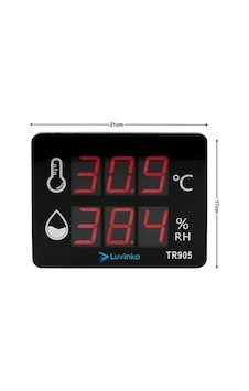 Luvinka Tr905 Duvar Tipi Dijital Termo & Higrometre Alarm-21cm Ekran Luvinka Tr905 Duvar Tipi Dijital Termo & Higrometre Alarm-21cm Ekran