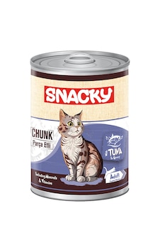 Snacky Parça Etli Ton Balıklı Yetişkin Kedi Konserve 400 Gr Snacky Parça Etli Ton Balıklı Yetişkin Kedi Konserve 400 Gr