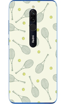 Redmi 8 Uyumlu Tenis Raketleri Baskılı Silikon Kılıf Renkli Redmi 8 Uyumlu Tenis Raketleri Baskılı Silikon Kılıf Renkli