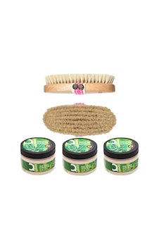 Ostwint Aloe Vera Yüz ve Vücut Jel Peeling 3 x 300 ML + La Perla Doğal At Kılı Fırçası Ostwint Aloe Vera Yüz ve Vücut Jel Peeling 3 x 300 ML + La Perla Doğal At Kılı Fırçası