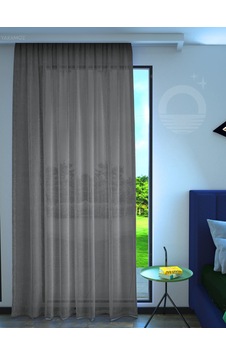 Gri Keten Görünümlü Ekstraforlu Tül Perde Linen Touch Serisi GRİ Gri Keten Görünümlü Ekstraforlu Tül Perde Linen Touch Serisi GRİ