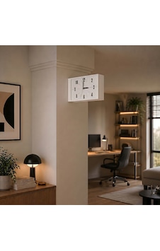 Fibrika Store Retro Station Duvar Saati - Minimalist Tasarım Beyaz