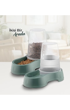 Gondol Pet Hazneli Mama ve Su Kabı 1500 ML + Kedi Köpek Mama ve Su Kabı Mama Tabağı 2'li Gondol Pet Hazneli Mama ve Su Kabı 1500 ML + Kedi Köpek Mama ve Su Kabı Mama Tabağı 2'li
