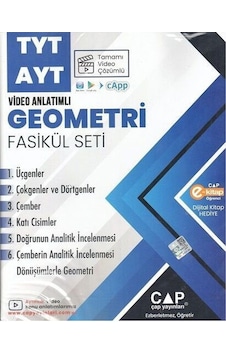 Çap Yayınları Tyt Ayt Video Çözümlü Geometri Seti
