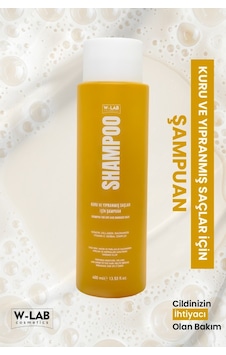 W-Lab Cosmetics Kuru Ve Yıpranmış Saçlar İçin Şampuan 400 Ml