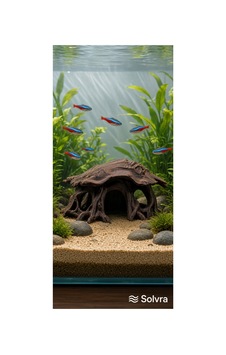 Driftwood Hut Hide Doğal Ahşap Mağara Dekorasyonu Driftwood Hut Hide Doğal Ahşap Mağara Dekorasyonu