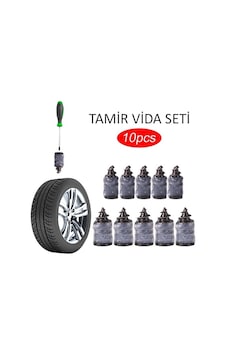 Lastik Tamir Kiti Kauçuk Vida Seti Beyaz