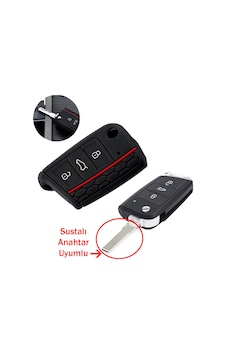 Vw Seat Skoda Grubu Anahtarlı Kumanda Anahtar Uyumlu Silikon Oto Anahtar Kumanda Kabı Siyah Kırmızı Vw Seat Skoda Grubu Anahtarlı Kumanda Anahtar Uyumlu Silikon Oto Anahtar Kumanda Kabı Siyah Kırmızı