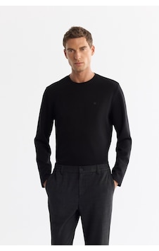 Avva Erkek Siyah Bisiklet Yaka Viskon Karışımlı Basic Regular Fit Sweatshirt A42y1350 Avva Erkek Siyah Bisiklet Yaka Viskon Karışımlı Basic Regular Fit Sweatshirt A42y1350