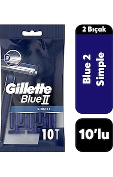 Gillette Blue2 Simple Tıraş Bıçağı 10'lu Gillette Blue2 Simple Tıraş Bıçağı 10'lu