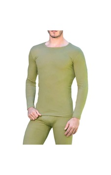Intimo Erkek Haki Erkek Uzun Kollu Bisiklet Yaka Fit Kalıp Termal Üst 4021 Haki