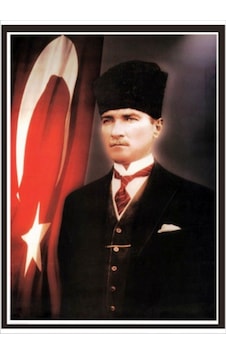 70Cm X 100Cm Atatürk Ve Bayrak Poster Tablo 70Cm X 100Cm Atatürk Ve Bayrak Poster Tablo