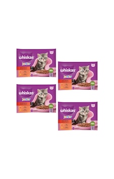 Whiskas Pouch Sos İçinde Sığırlı Tavuklu Yavru Kedi Poşet Yaş Mama 4'lü 4 x 85 G Whiskas Pouch Sos İçinde Sığırlı Tavuklu Yavru Kedi Poşet Yaş Mama 4'lü 4 x 85 G