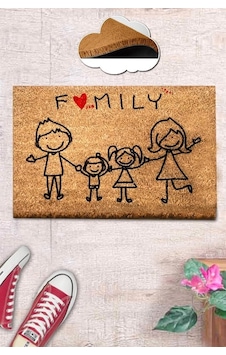 Co Co Nuclear Family Doğal Ko ko Paspas,Kıl Kapı Önü Paspası Co Co Nuclear Family Doğal Ko ko Paspas,Kıl Kapı Önü Paspası