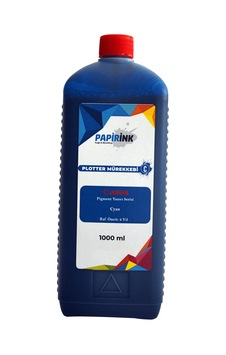 Papirink Canon Uyumlu Plotter Mürekkebi 1000 gr Pigment Cyan Papirink Canon Uyumlu Plotter Mürekkebi 1000 gr Pigment Cyan