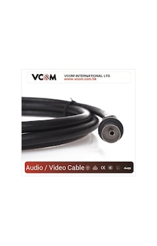 Vcom Cv602-B 10 Mt Analog Siyah Tv Uzatma Vcom Cv602-B 10 Mt Analog Siyah Tv Uzatma