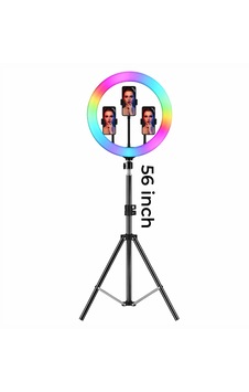 Katjmer Mj56 Ring Light Çok Renkli Fonksiyonlu 142cm Tripod Led Katjmer Mj56 Ring Light Çok Renkli Fonksiyonlu 142cm Tripod Led