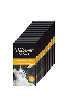 Miamor Cream Multi Vitamin Ek Besin ve Kedi Ödülü 11'li 6 x 15 G