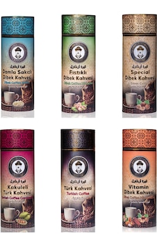 Tarihi Ertuğrul Kahvesi Tanışma Seti Türk Ve Dibek Kahvesi Çeşitleri Silindir 6 x 1 KG Tarihi Ertuğrul Kahvesi Tanışma Seti Türk Ve Dibek Kahvesi Çeşitleri Silindir 6 x 1 KG