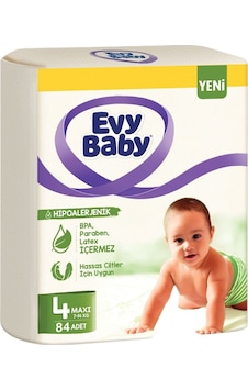 Evy Baby Bebek Bezi Beden:4 7-14kg Maxi Süper Fırsat Pk 84 Adet Evy Baby Bebek Bezi Beden:4 7-14kg Maxi Süper Fırsat Pk 84 Adet