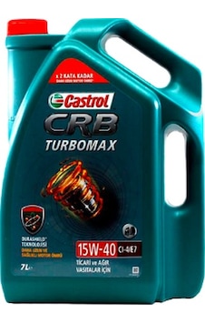 Castrol CRB Turbomax 15W-40 CI-4/E7 Motor Yağı 7 L Castrol CRB Turbomax 15W-40 CI-4/E7 Motor Yağı 7 L