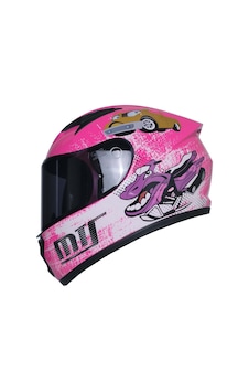 Mts M-201 Full Face Çocuk Kask Blue Pembe 2857224