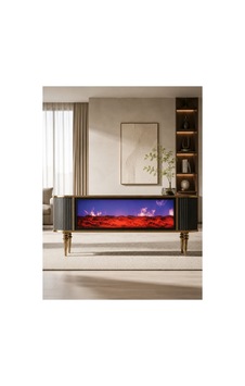 Familieconcept Lüx Şömineli Tv Ünitesi & Sehbası Siyah Familieconcept Lüx Şömineli Tv Ünitesi & Sehbası Siyah