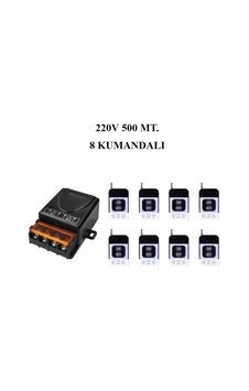 Lavat 500 Metre Mesafeli Ac 220v 30a 8 Kumandalı Röle Kutusu 433 Mhz Radyo Frekanslı Lavat 500 Metre Mesafeli Ac 220v 30a 8 Kumandalı Röle Kutusu 433 Mhz Radyo Frekanslı
