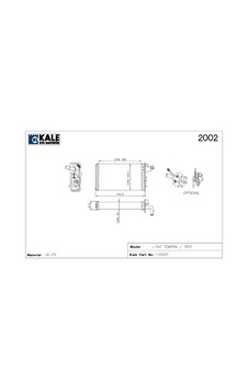 KALORİFER RADYATÖR ALFA 145 146 155 TEMPRA TİPO MUSLUKLU 7754065 1781842AL KALORİFER RADYATÖR ALFA 145 146 155 TEMPRA TİPO MUSLUKLU 7754065 1781842AL