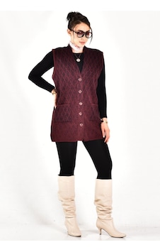 Onno Style Woman Klasik Yelek Bordo Onno Style Woman Klasik Yelek Bordo