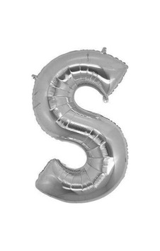 S Silver Harf Folyo Balon - 90 Cm - Gümüş Folyo Harf Balon Gri S Silver Harf Folyo Balon - 90 Cm - Gümüş Folyo Harf Balon Gri