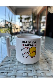 Karım Da Karım Yazılı Seramik Kupa Komik Bardak 7 Cm Çok Renkli Karım Da Karım Yazılı Seramik Kupa Komik Bardak 7 Cm Çok Renkli