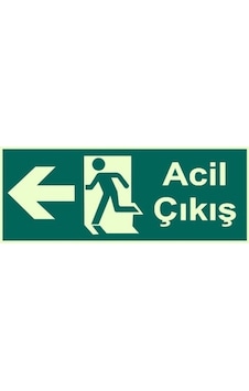 Eser - Acil Çıkış Sol Levha 30x10