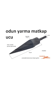 Odun Yarma Matkap Ucu Büyük Boy 4.5 Cm Kalın Sds Plus Yarma Kamas