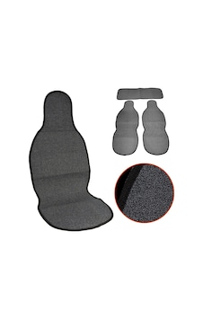 Nyf 52 Terletmez Minder Premium Pamuklu Füme 3 Lü Set 2 Ön Pilot + 1 Arka Oturma
