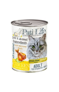 Pati Life Tavuk Etli Yetişkin Kedi Konserve Maması 12 x 415 G