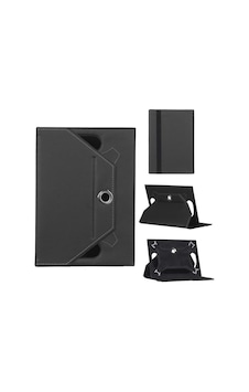 Lenovo Tab M9 Tb310fu Universal Standlı Tablet Kılıfı Siyah Kapaklı Kılıf Lenovo Tab M9 Tb310fu Universal Standlı Tablet Kılıfı Siyah Kapaklı Kılıf