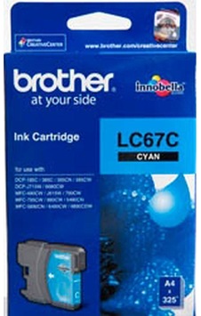 Brother LC67C Mavi/Cyan Mürekkep Kartuşu - 325 Sayfa