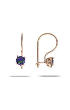 Mistik Topaz Taşlı Çengelli Rose Gümüş Küpe Dgn20712 Mistik Topaz Taşlı Çengelli Rose Gümüş Küpe Dgn20712