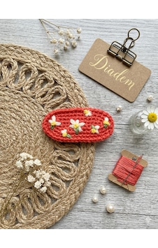 Diadem Aksesuar Çiçek Bahçesi Diadem Kırmızı