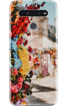 LG Uyumlu K61 Kılıf Desenli Gerçek Çiçekler 1743 LG Uyumlu K61 Kılıf Desenli Gerçek Çiçekler 1743