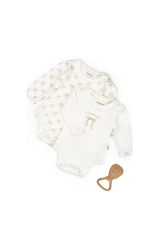 Babycosy Organik Body Uzun Kol 2li Ekru - Taş-12739 Ekru Babycosy Organik Body Uzun Kol 2li Ekru - Taş-12739 Ekru