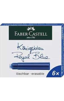 Kayakirtasiye Faber Castell Royal Mavi 6 Lı Dolma Kalem Kartuşu Kayakirtasiye Faber Castell Royal Mavi 6 Lı Dolma Kalem Kartuşu