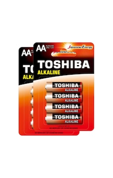 TOSHIBA LR6 BLS ALKALINE KALEM PİL 8Lİ TOSHIBA LR6 BLS ALKALINE KALEM PİL 8Lİ