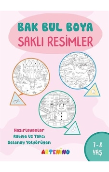 Bak Bul Boya Saklı Resimler 7-8 Yaş